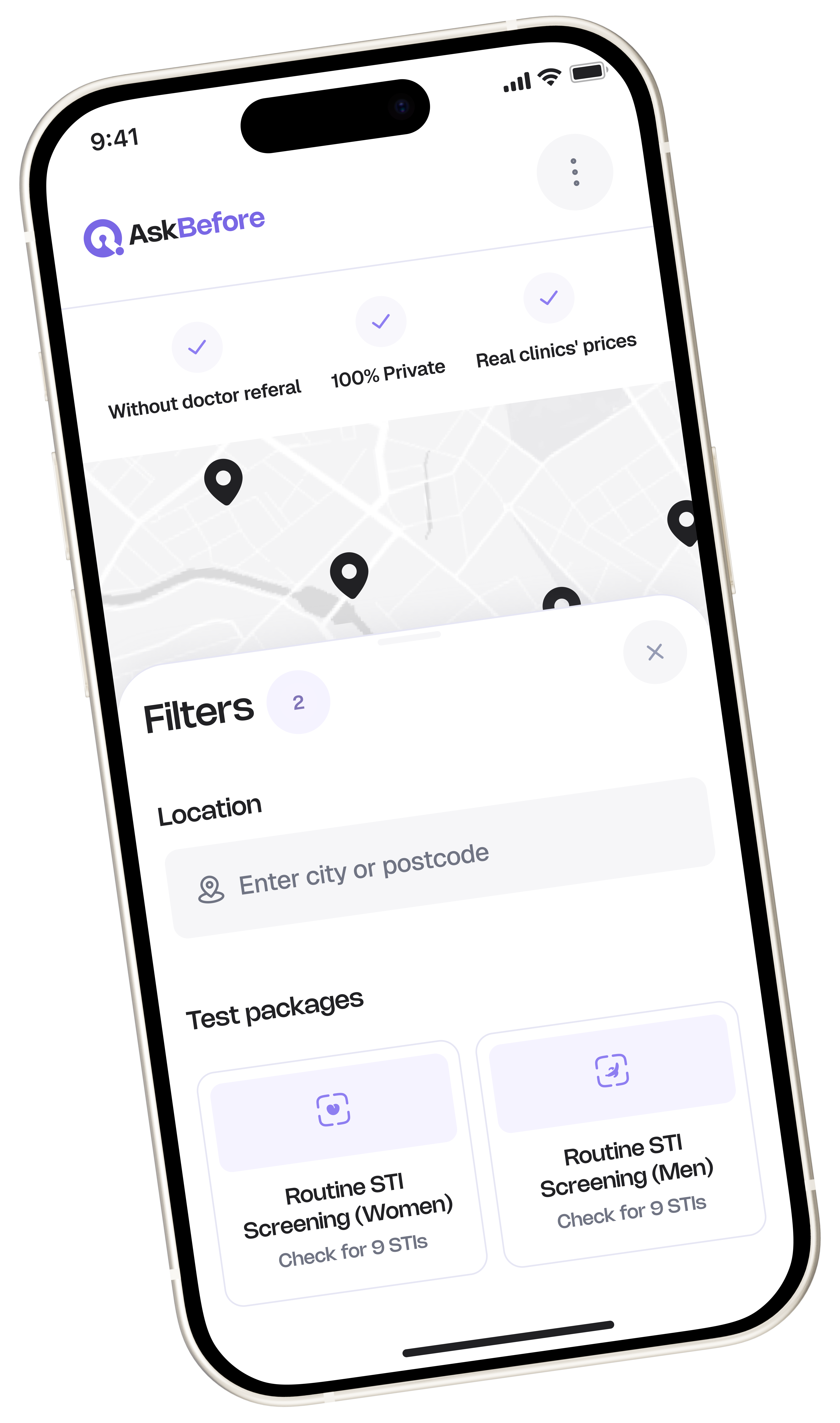 AskBefore homepage hero